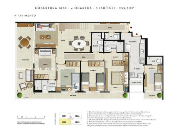 Imagem Apartamento com 4 Quartos à Venda, 253 m² em Rio De Janeiro Imagem Apartamento com 4 Quartos à Venda, 253 m² em Rio De Janeiro