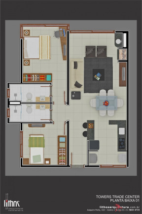 Imagem Apartamento com 2 Quartos à Venda, 70 m² em Centro - Torres Imagem Apartamento com 2 Quartos à Venda, 70 m² em Centro - Torres