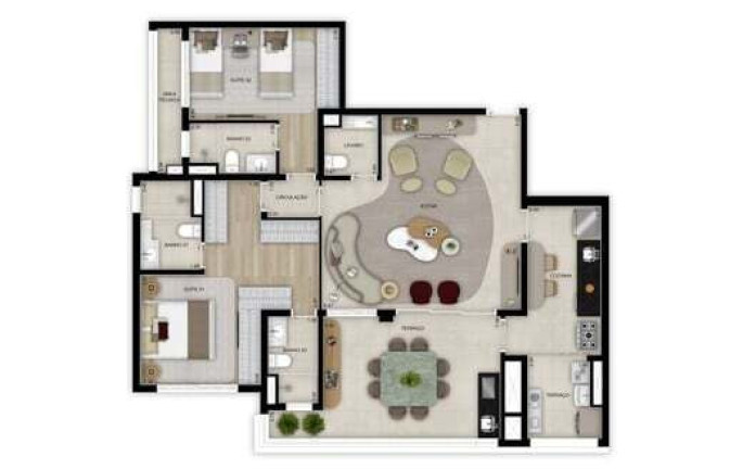 Imagem Apartamento com 4 Quartos à Venda, 184 m² em Santo Amaro - São Paulo Imagem Apartamento com 4 Quartos à Venda, 184 m² em Santo Amaro - São Paulo