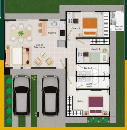 Imagem Casa de Condomínio com 3 Quartos à Venda, 92 m² em Bairro Industrial Santo Antoni - Aparecida De Goiania Imagem Casa de Condomínio com 3 Quartos à Venda, 92 m² em Bairro Industrial Santo Antoni - Aparecida De Goiania