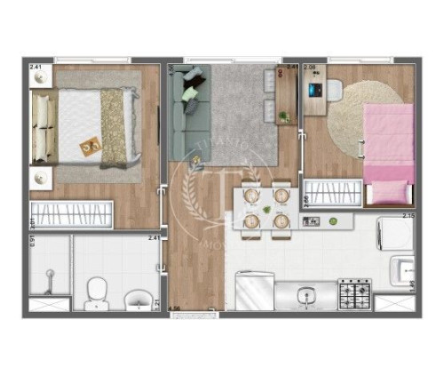 Imagem Apartamento com 2 Quartos à Venda, 34 m² em Parque Dom João Neri - São Paulo