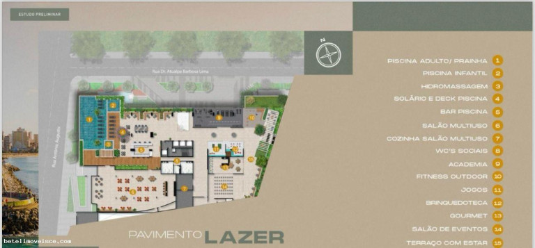 Imagem Imóvel com 1 Quarto à Venda, 27 m² em Praia De Iracema - Fortaleza