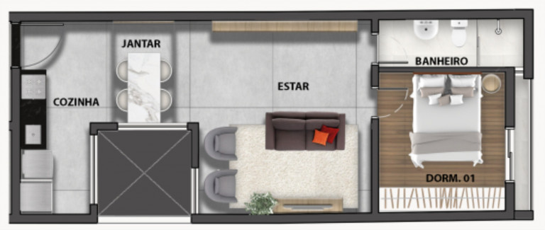 Imagem Imóvel com 1 Quarto à Venda, 28 m² em Santana - São Paulo Imagem Imóvel com 1 Quarto à Venda, 28 m² em Santana - São Paulo