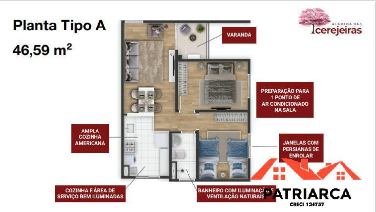 Imagem Apartamento à Venda, 46 m² em Jardim Shangai - Campinas Imagem Apartamento à Venda, 46 m² em Jardim Shangai - Campinas
