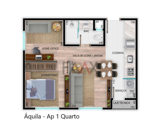 Imagem Apartamento com 1 Quarto à Venda, 40 m² em Alto Da Xv - Guarapuava