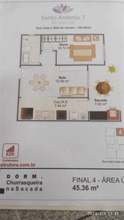 Imagem Apartamento com 1 Quarto à Venda, 45 m² em Mirim - Praia Grande