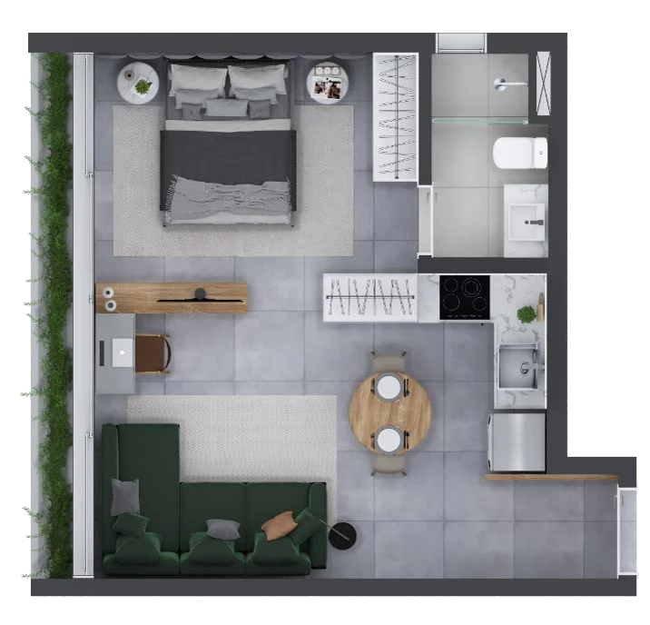 Imagem Apartamento com 1 Quarto à Venda, 42 m² em Itaim Bibi - São Paulo