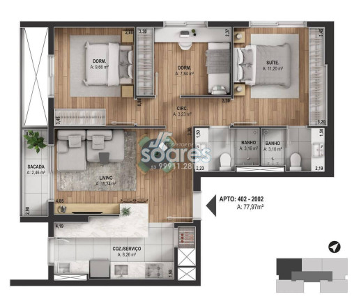Imagem Apartamento com 2 Quartos à Venda, 65 m² em São Gonçalo - Pelotas Imagem Apartamento com 2 Quartos à Venda, 65 m² em São Gonçalo - Pelotas