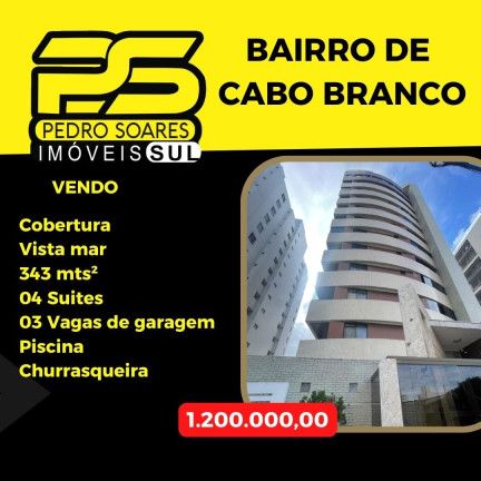 Imóvel com 4 Quartos à Venda, 343 m² em Cabo Branco - João Pessoa