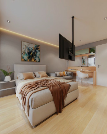 Imagem Imóvel com 1 Quarto à Venda, 54 m² em Bacacheri - Curitiba Imagem Imóvel com 1 Quarto à Venda, 54 m² em Bacacheri - Curitiba