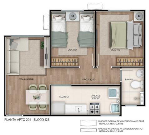 Imagem Imóvel com 2 Quartos à Venda, 41 m² em Guaratiba - Rio De Janeiro