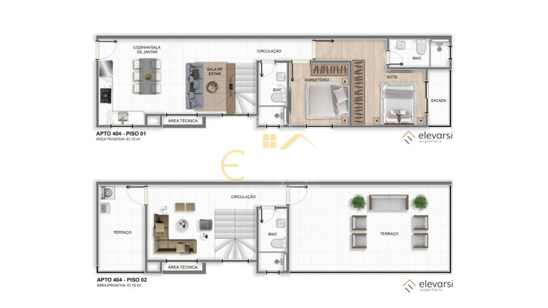 Imagem Cobertura com 3 Quartos à Venda, 135 m² em Centro - Pinhais Imagem Cobertura com 3 Quartos à Venda, 135 m² em Centro - Pinhais