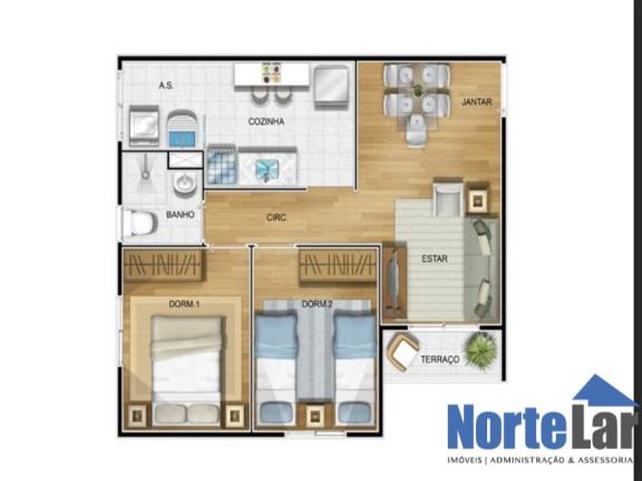 Imagem Apartamento com 2 Quartos à Venda, 50 m² em Jardim íris - São Paulo