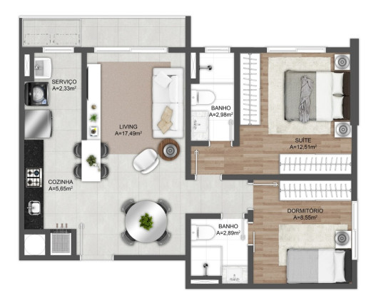 Imagem Apartamento com 3 Quartos à Venda, 74 m² em Centro - Xangri-lá