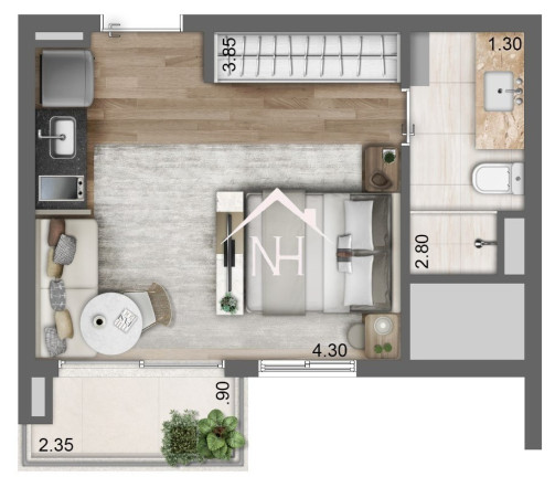Imagem Apartamento com 1 Quarto à Venda, 26 m² em Perdizes - São Paulo