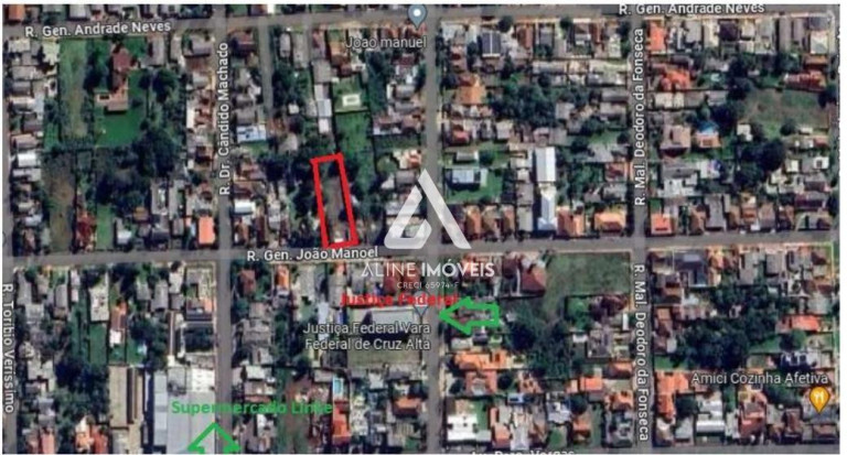 Terreno à Venda,  em Central - Cruz Alta - Cruz Alta
