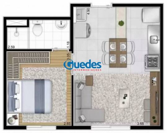 Imagem Apartamento com 1 Quarto à Venda, 26 m² em Parque Maria Helena - São Paulo Imagem Apartamento com 1 Quarto à Venda, 26 m² em Parque Maria Helena - São Paulo