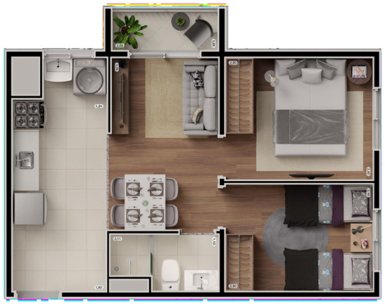 Imagem Apartamento com 2 Quartos à Venda, 34 m² em Jardim Bonfiglioli - São Paulo Imagem Apartamento com 2 Quartos à Venda, 34 m² em Jardim Bonfiglioli - São Paulo