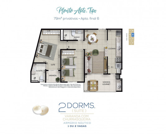 Imagem Apartamento com 2 Quartos à Venda, 75 m² em Tenório - Ubatuba Imagem Apartamento com 2 Quartos à Venda, 75 m² em Tenório - Ubatuba