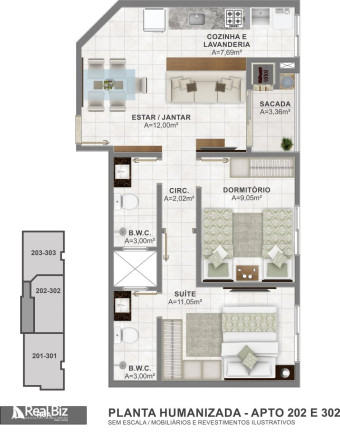 Imagem Apartamento com 2 Quartos à Venda,  em Palmas - Governador Celso Ramos