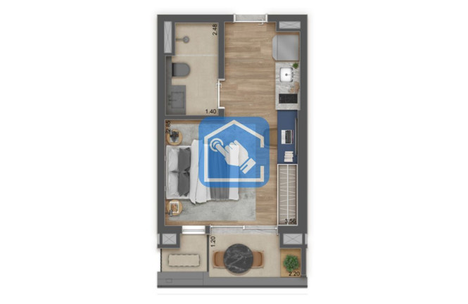 Imagem Apartamento com 1 Quarto à Venda, 27 m² em Aclimação - São Paulo Imagem Apartamento com 1 Quarto à Venda, 27 m² em Aclimação - São Paulo