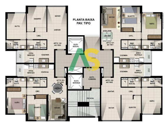 Imagem Imóvel com 2 Quartos à Venda, 46 m² em Campo Grande - Recife Imagem Imóvel com 2 Quartos à Venda, 46 m² em Campo Grande - Recife