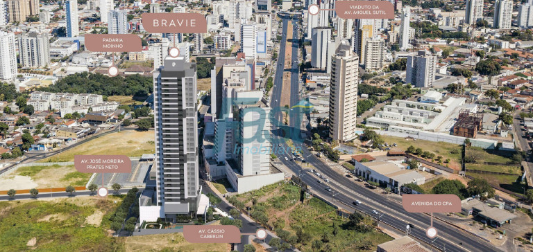 Apartamento com 3 Quartos à Venda, 105 m² em Bosque Da Saúde - Cuiabá