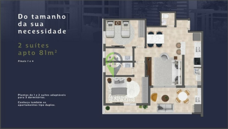Imagem Apartamento com 2 Quartos à Venda, 74 m² em Boqueirão - Santos Imagem Apartamento com 2 Quartos à Venda, 74 m² em Boqueirão - Santos