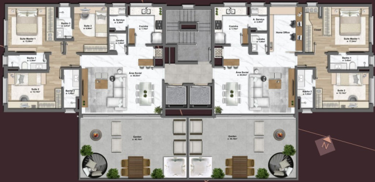 Imagem Apartamento com 3 Quartos à Venda, 107 m² em Bela Vista - Porto Alegre