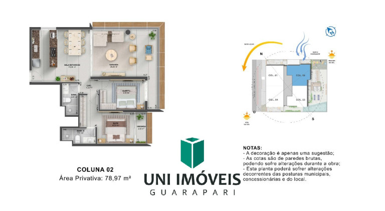 Imagem Apartamento com 2 Quartos à Venda, 79 m² em Enseada Azul - Guarapari