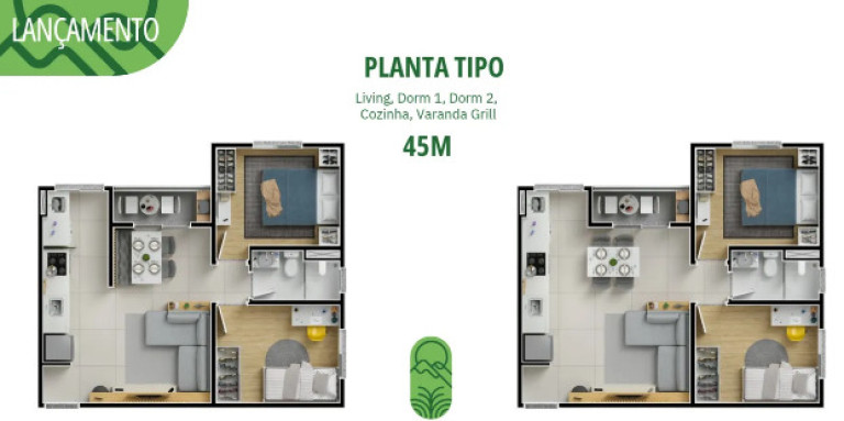 Imagem Apartamento com 2 Quartos à Venda, 45 m² em Jardim Nova Vida - Cotia Imagem Apartamento com 2 Quartos à Venda, 45 m² em Jardim Nova Vida - Cotia