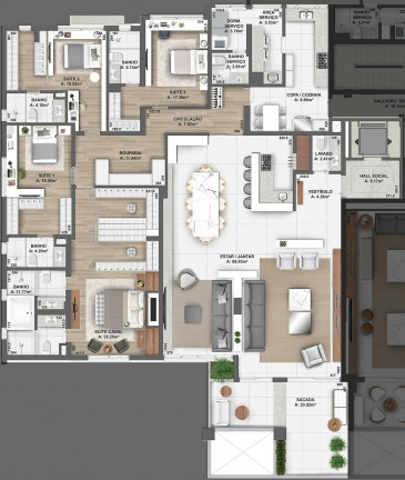 Imagem Apartamento com 4 Quartos à Venda, 340 m² em Bela Vista - Porto Alegre Imagem Apartamento com 4 Quartos à Venda, 340 m² em Bela Vista - Porto Alegre