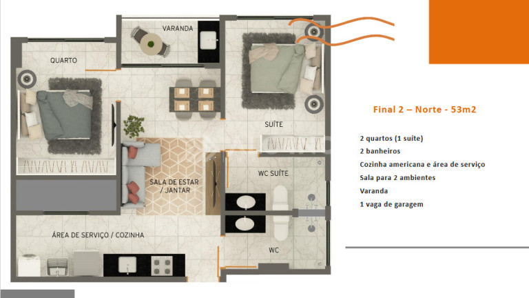 Imagem Apartamento com 3 Quartos à Venda, 64 m² em Monte Castelo - Cabedelo Imagem Apartamento com 3 Quartos à Venda, 64 m² em Monte Castelo - Cabedelo