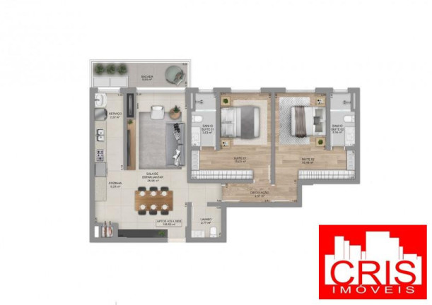 Imagem Apartamento com 2 Quartos à Venda, 105 m² em Centro - Bento Gonçalves Imagem Apartamento com 2 Quartos à Venda, 105 m² em Centro - Bento Gonçalves