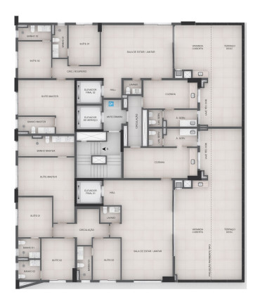 Imagem Apartamento com 4 Quartos à Venda, 217 m² em Setor Marista - Goiânia
