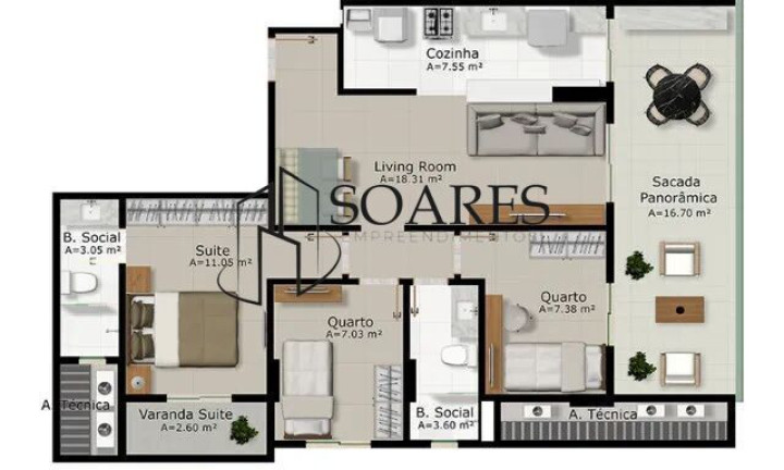 Imagem Apartamento com 2 Quartos à Venda, 68 m² em São Brás - Belém Imagem Apartamento com 2 Quartos à Venda, 68 m² em São Brás - Belém