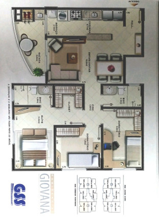 Imagem Apartamento com 3 Quartos à Venda, 77 m² em Real Parque - São José