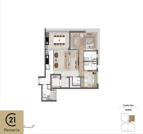 Imagem Apartamento com 2 Quartos à Venda, 102 m² em Moema - São Paulo
