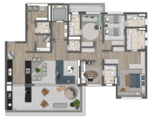 Imagem Apartamento com 4 Quartos à Venda, 151 m² em Brooklin Paulista - São Paulo