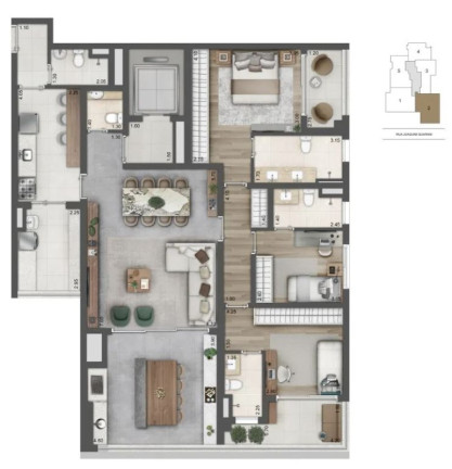 Imagem Imóvel com 3 Quartos à Venda, 157 m² em Jardim Das Acácias - São Paulo Imagem Imóvel com 3 Quartos à Venda, 157 m² em Jardim Das Acácias - São Paulo