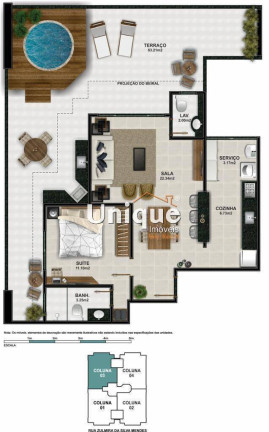 Apartamento com 2 Quartos à Venda, 105 m² em Braga - Cabo Frio