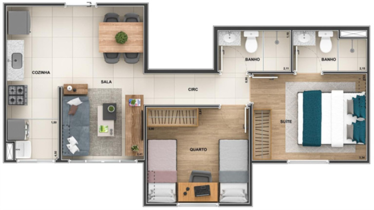 Imagem Imóvel com 3 Quartos à Venda, 59 m² em Barra Da Tijuca - Rio De Janeiro
