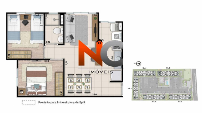 Imagem Apartamento com 2 Quartos à Venda, 41 m² em Campo Grande - Rio De Janeiro Imagem Apartamento com 2 Quartos à Venda, 41 m² em Campo Grande - Rio De Janeiro