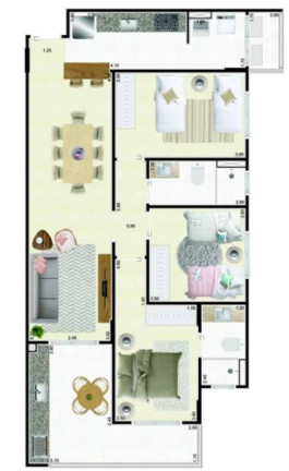 Imagem Apartamento com 3 Quartos à Venda, 93 m² em Centro - Mongagua Imagem Apartamento com 3 Quartos à Venda, 93 m² em Centro - Mongagua