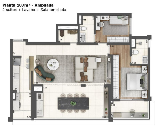 Imagem Apartamento com 3 Quartos à Venda, 107 m² em Ipiranga - São Paulo