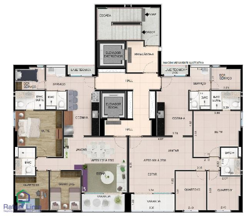 Foto do imóvel Apartamento com 3 Quartos à Venda, 90 m² em Madalena - Recife