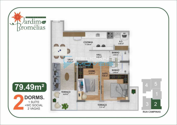 Imagem Apartamento com 2 Quartos à Venda, 80 m² em Boqueirão - Praia Grande