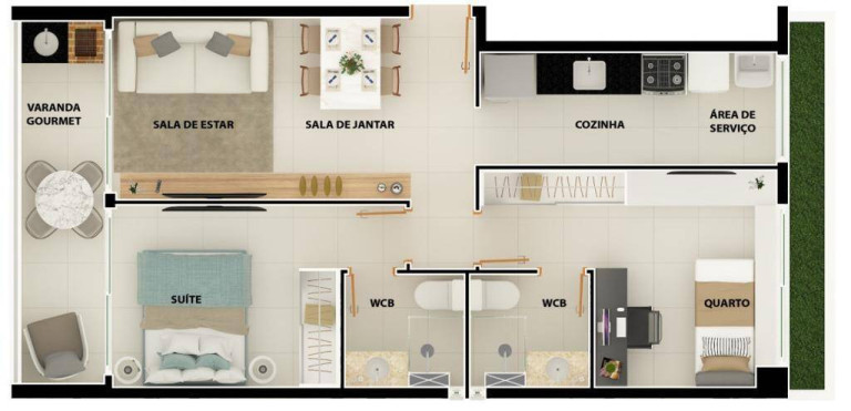 Imagem Apartamento à Venda, 65 m² em Manaíra - João Pessoa Imagem Apartamento à Venda, 65 m² em Manaíra - João Pessoa