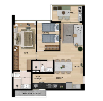 Imagem Apartamento com 1 Quarto à Venda, 36 m² em Espinheiro - Recife