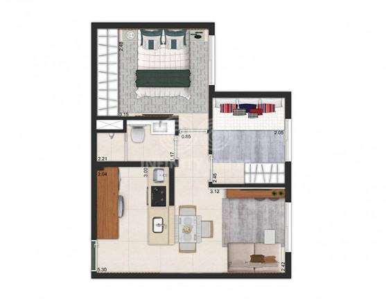 Imagem Apartamento com 2 Quartos à Venda, 35 m² em Cambuci - São Paulo